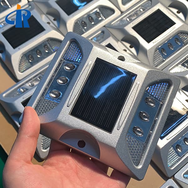 Blue Aluminum Led Solar Pavement Markers With Stem